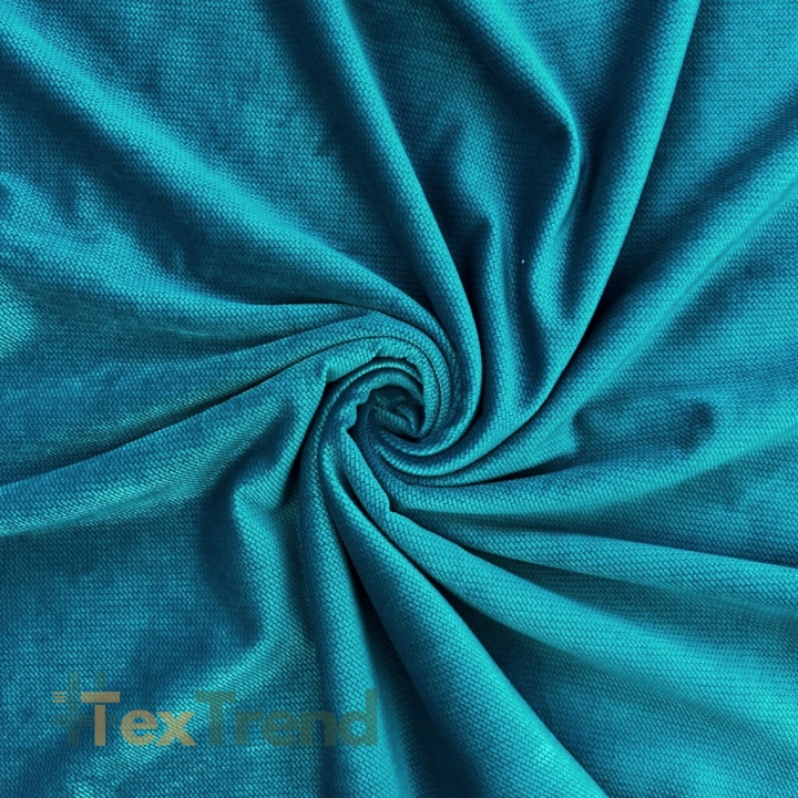 Samt glatt dunkel türkis (Mosaic Blue)