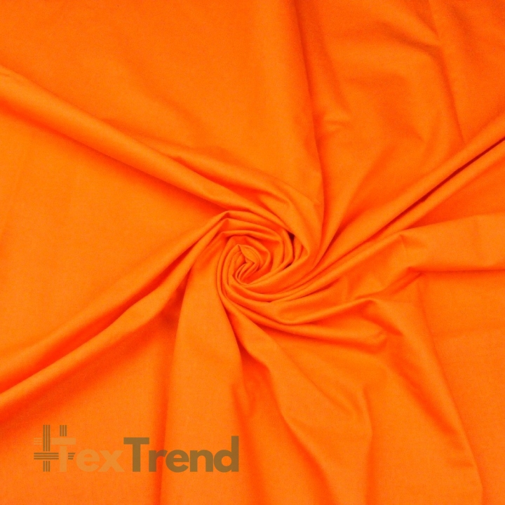 Baumwolle 100% einfarbig karottenorange - 30  