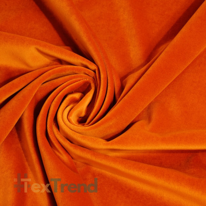Samt orange - orange  