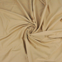 Einfarbiger Jersey-Stoff Beige  