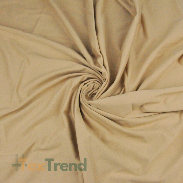 Einfarbiger Jersey-Stoff Beige  