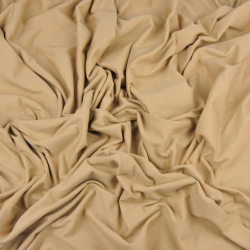 Einfarbiger Jersey-Stoff Beige  