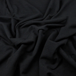 Jersey-Stoff - einfarbig schwarz - 280g  