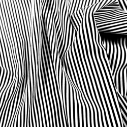 Baumwolle 100% schwarz-weiße Streifen  