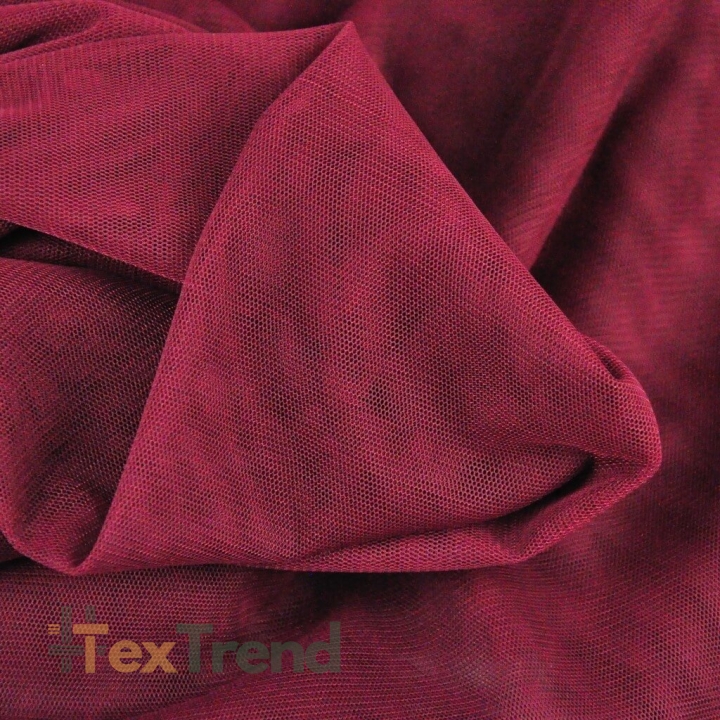 Weicher Tüll für Bekleidung - burgunder  