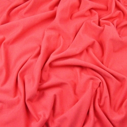 Jersey-Stoff - einfarbig dunkelkoralle - 280g  