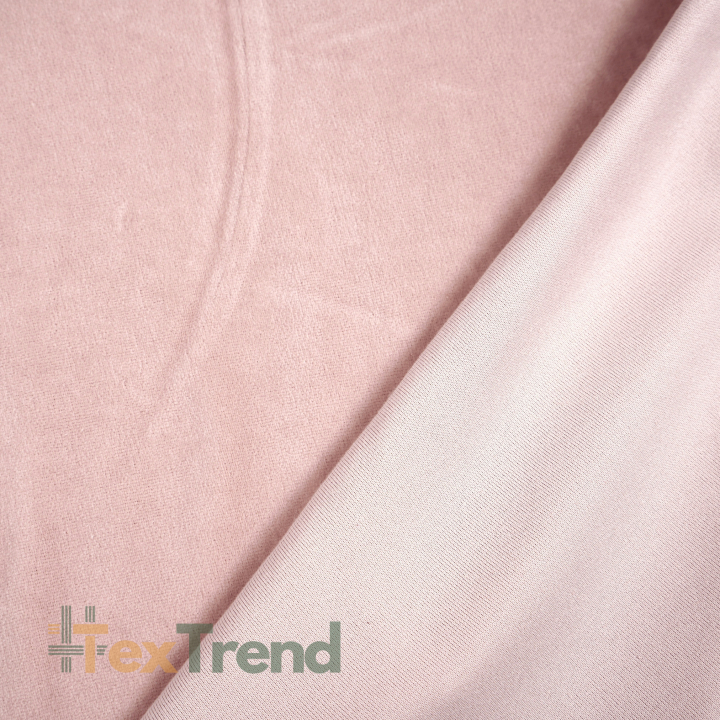 Baumwoll-Velours für Bekleidung - schmutziges Rosa  