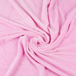 Baumwollvelours - hellrosa  