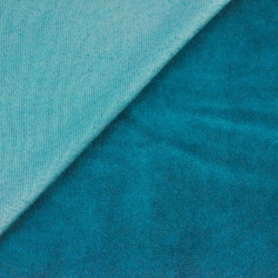 Baumwoll-Velours für Bekleidung - smaragdgrün  
