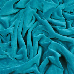 Baumwoll-Velours für Bekleidung - smaragdgrün  