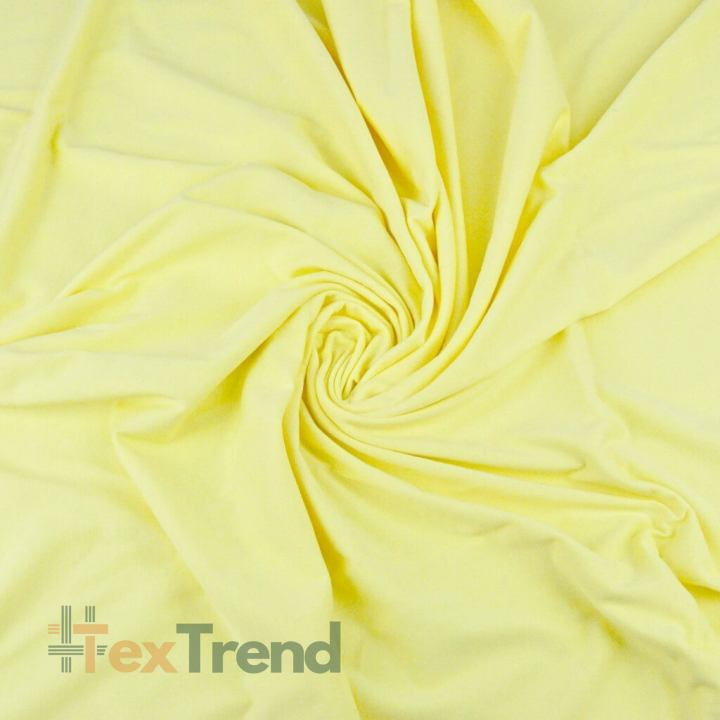 Jersey-Stoff einfarbig hellgelb  