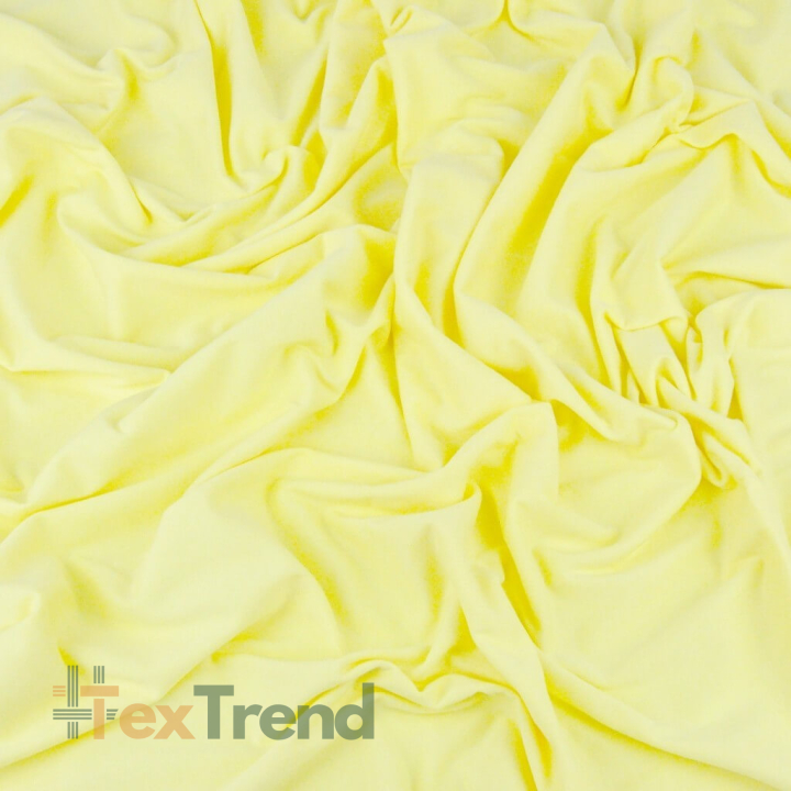 Jersey-Stoff einfarbig hellgelb  