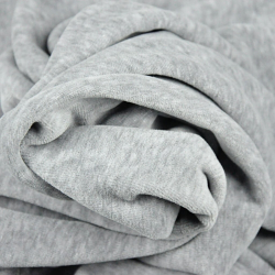 Baumwoll-Velours für Bekleidung - graumeliert  