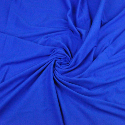 Einfarbiger Jersey-Stoff Saphir  