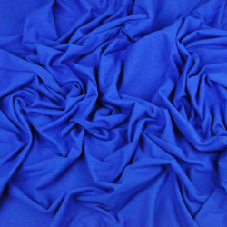 Einfarbiger Jersey-Stoff Saphir  