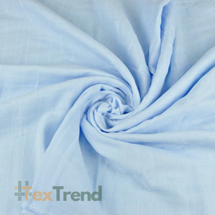 Baumwoll-Musselin hellblau  