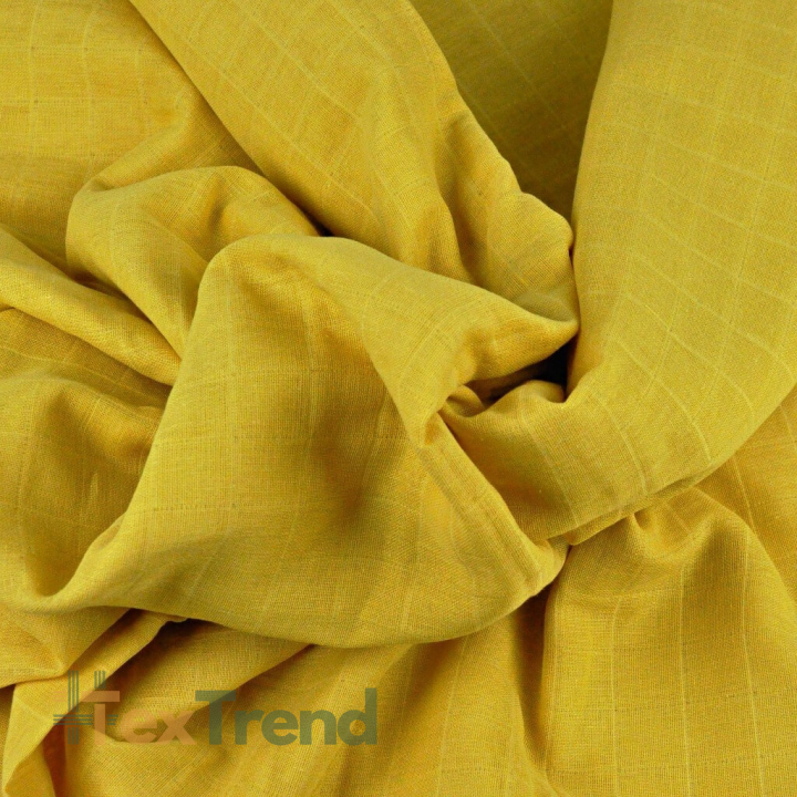 Baumwoll-Musselin senfgelb  