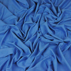 Jersey-Stoff einfarbig schmutzig blau  