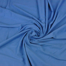 Jersey-Stoff einfarbig schmutzig blau  
