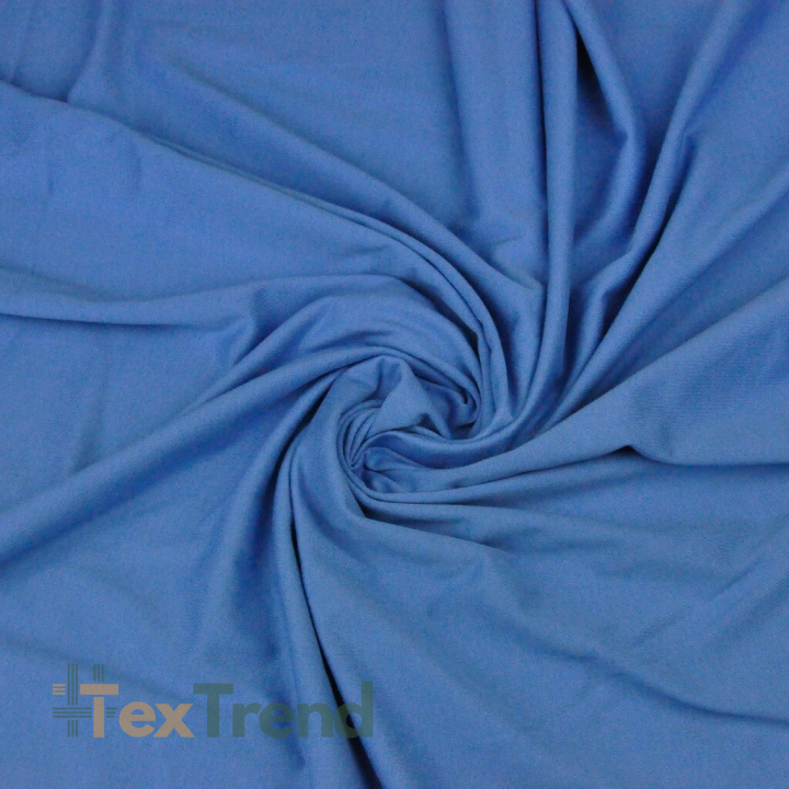 Jersey-Stoff einfarbig schmutzig blau  
