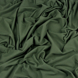 Einfarbiger Jersey-Stoff Khaki  