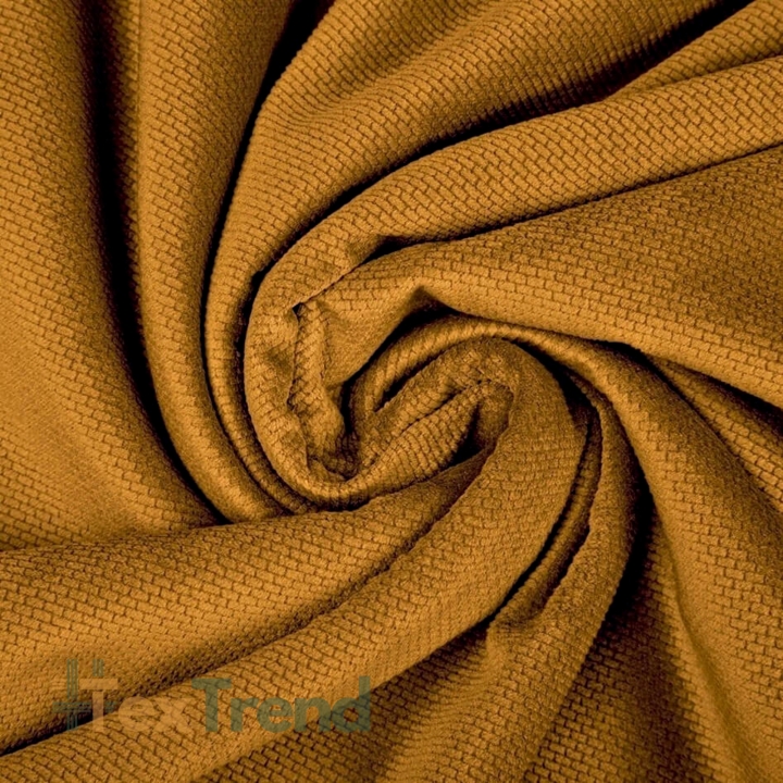 Velvet einfarbig dunkel senfgelb (Chai Tea)  