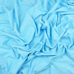Einfarbiger Jersey-Stoff Hellblau  