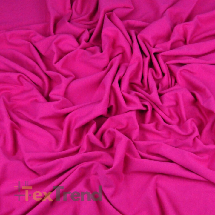 Einfarbiger Jersey-Stoff Fuchsia  