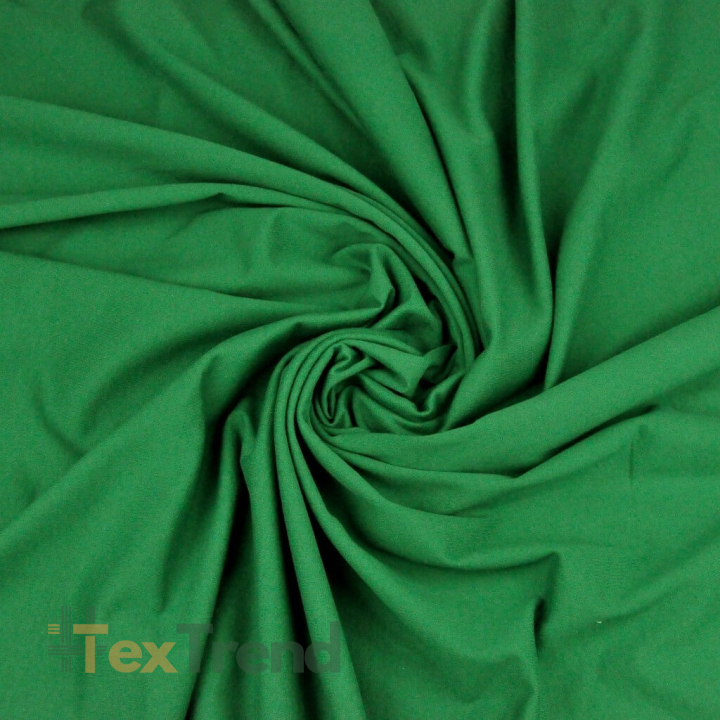 Einfarbiger Jersey-Stoff Dunkelgrün  