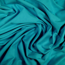 Einfarbiger Jersey-Stoff Meeresgrün  