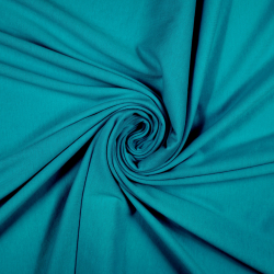 Einfarbiger Jersey-Stoff Meeresgrün  