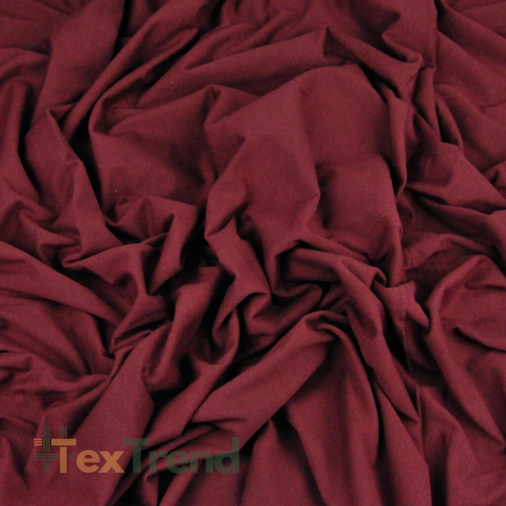 Einfarbiger Jersey-Stoff Burgunder  