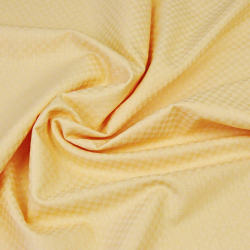 Baumwoll-Damast - pfirsichfarben mit Quadraten