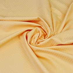 Baumwoll-Damast - pfirsichfarben mit Quadraten