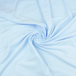 Einfarbiger Jersey-Stoff Himmelblau  