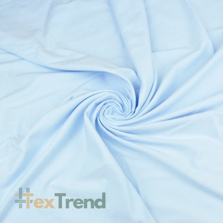 Einfarbiger Jersey-Stoff Himmelblau  