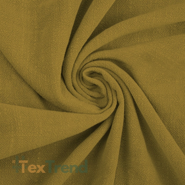 Leinen mit Viskose Bekleidungsstoff - Olivenfarbe