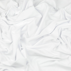 Interlock Jersey einfarbig weiß  