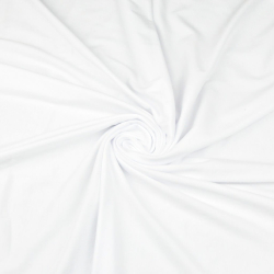 Interlock Jersey einfarbig weiß  