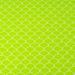 Baumwolle 100% weiße Schuppen auf grünem Hintergrund  