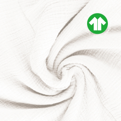 Musselin double gauze weiß  