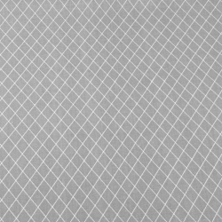 Baumwolle 100% weiße Rauten auf grauem Hintergrund