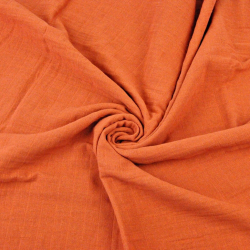 Baumwoll-Musselin ziegelrot  
