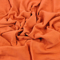 Baumwoll-Musselin ziegelrot  