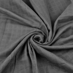 Baumwoll-Musselin anthrazit  