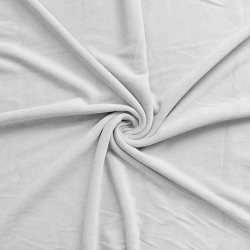Baumwollvelours Bekleidungsstoff - hellgrau  