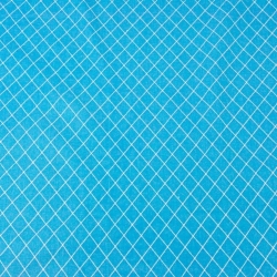 Baumwolle 100% Rauten weiß auf türkisfarbenem Hintergrund  