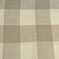 Leinen ecru kariert  