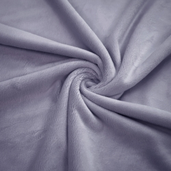 Minky glatt Premium grau-lila  
