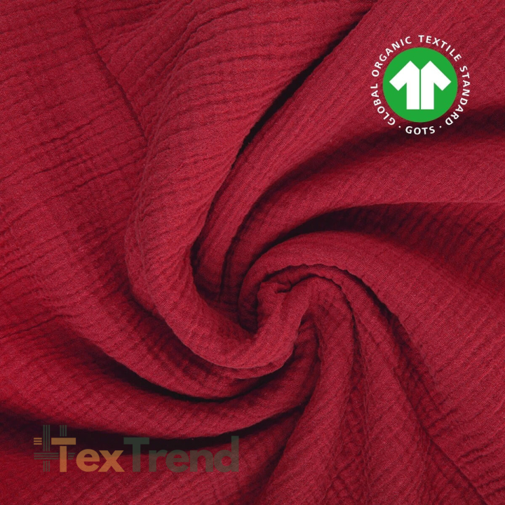 Double gauze Muslin rot (Chilli Pepper)  